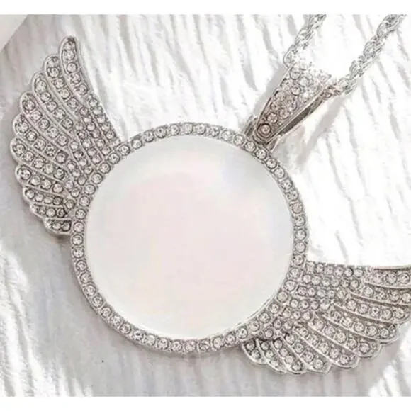 Love One (Angel Wings)-(Dead Homies)-(Chain)-(Silver)-$33 - Picture 3 of 5